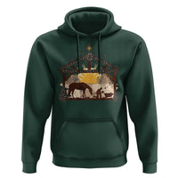 Christmas Western Hoodie True Story Jesus Cowboy Nativity Scene