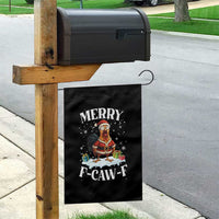 Funny F Caw F Chicken Christmas Garden Flag Merry F Caw F Quote Holiday - Wonder Print Shop