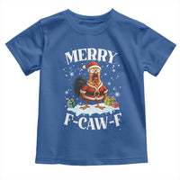 Funny F Caw F Chicken Christmas Toddler T Shirt Merry F Caw F Quote Holiday - Wonder Print Shop