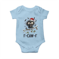 Funny F Caw F Christmas Crow Baby Onesie Santa Raven Xmas Holiday Snowflake - Wonder Print Shop