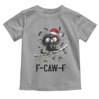 Funny F Caw F Christmas Crow Toddler T Shirt Santa Raven Xmas Holiday Snowflake - Wonder Print Shop
