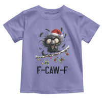 Funny F Caw F Christmas Crow Toddler T Shirt Santa Raven Xmas Holiday Snowflake - Wonder Print Shop