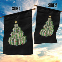 Book Christmas Tree Book Lover Teacher Librarian Garden Flag - Wonder Print Shop