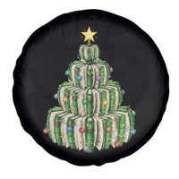 Book Christmas Tree Book Lover Teacher Librarian Spare Tire Cover - Wonder Print Shop