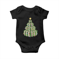 Book Christmas Tree Book Lover Teacher Librarian Baby Onesie - Wonder Print Shop