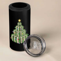Book Christmas Tree Book Lover Teacher Librarian 4 in 1 Can Cooler Tumbler - Wonder Print Shop