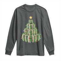Book Christmas Tree Book Lover Teacher Librarian Long Sleeve Shirt - Wonder Print Shop