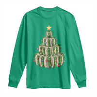 Book Christmas Tree Book Lover Teacher Librarian Long Sleeve Shirt - Wonder Print Shop