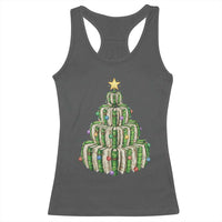 Book Christmas Tree Book Lover Teacher Librarian Racerback Tank Top - Wonder Print Shop