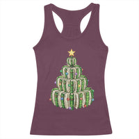 Book Christmas Tree Book Lover Teacher Librarian Racerback Tank Top - Wonder Print Shop