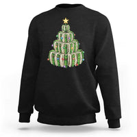 Book Christmas Tree Book Lover Teacher Librarian Sweatshirt - Wonder Print Shop