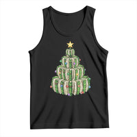 Book Christmas Tree Book Lover Teacher Librarian Tank Top - Wonder Print Shop