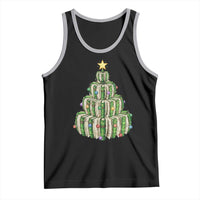 Book Christmas Tree Book Lover Teacher Librarian Tank Top - Wonder Print Shop