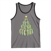 Book Christmas Tree Book Lover Teacher Librarian Tank Top - Wonder Print Shop