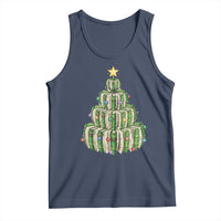 Book Christmas Tree Book Lover Teacher Librarian Tank Top - Wonder Print Shop
