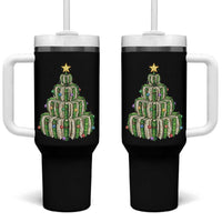 Book Christmas Tree Book Lover Teacher Librarian Tumbler With Handle - Wonder Print Shop