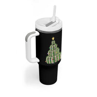Book Christmas Tree Book Lover Teacher Librarian Tumbler With Handle - Wonder Print Shop