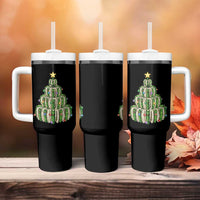 Book Christmas Tree Book Lover Teacher Librarian Tumbler With Handle - Wonder Print Shop