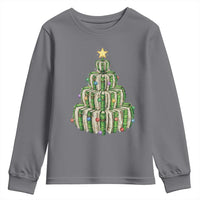 Book Christmas Tree Book Lover Teacher Librarian Youth Sweatshirt - Wonder Print Shop