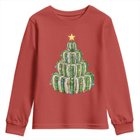 Book Christmas Tree Book Lover Teacher Librarian Youth Sweatshirt - Wonder Print Shop
