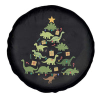Funny Christmas Dinosaur Spare Tire Cover Dino Xmas Tree Rex Paleontologist - Wonder Print Shop