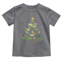 Funny Christmas Dinosaur Toddler T Shirt Dino Xmas Tree Rex Paleontologist - Wonder Print Shop