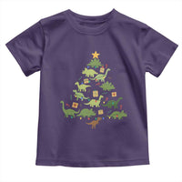 Funny Christmas Dinosaur Toddler T Shirt Dino Xmas Tree Rex Paleontologist - Wonder Print Shop
