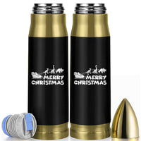 Funny Xmas Dinosaur Bullet Tumbler Merry Christmas Dino Santa's Sleigh - Wonder Print Shop