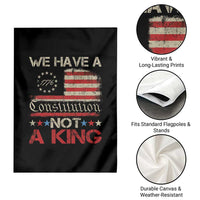 We Have A Constitution Not A King Garden Flag No Kings in America Betsy Ross Flag - Wonder Print Shop