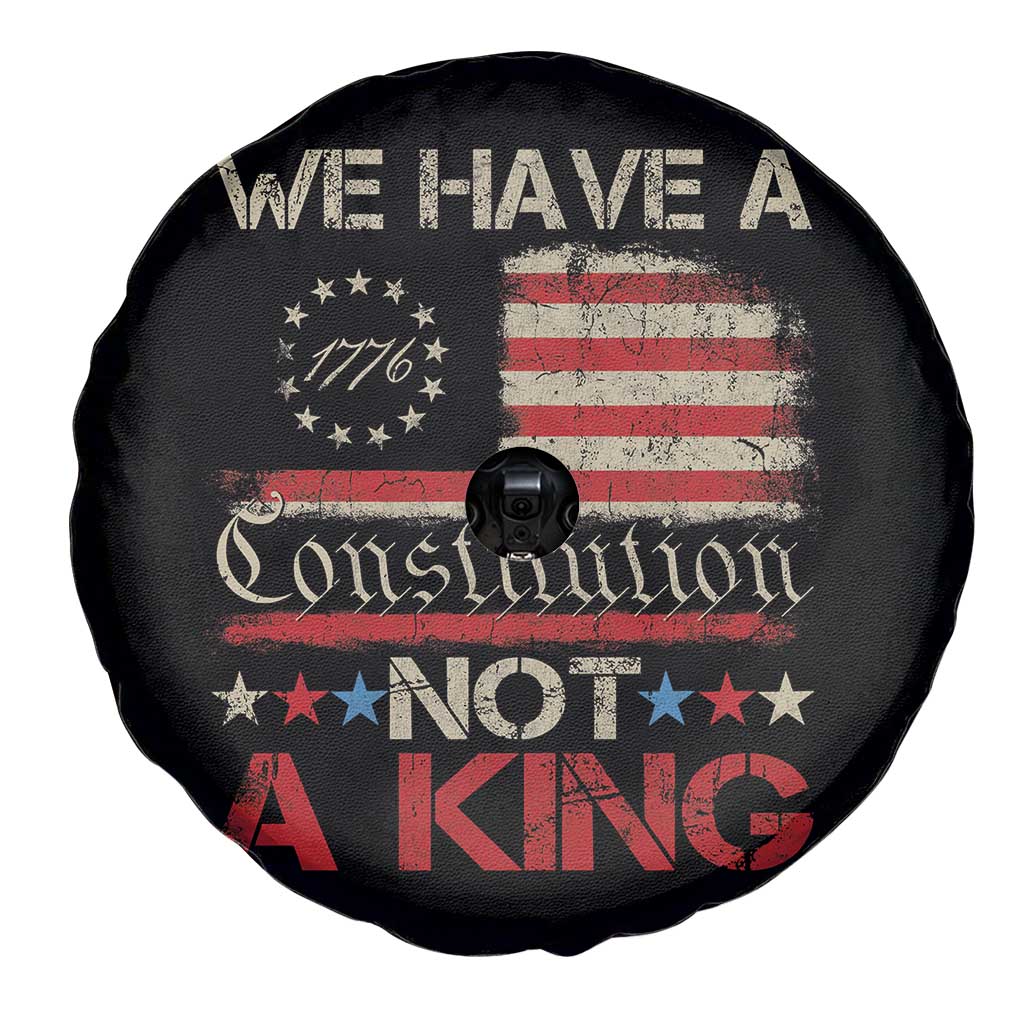 We Have A Constitution Not A King Spare Tire Cover No Kings in America Betsy Ross Flag - Wonder Print Shop