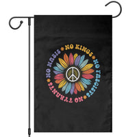 No Kings No Fascists No Tyrants No Nazis Garden Flag Peace Floral Sunflower - Wonder Print Shop