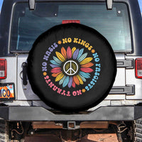 No Kings No Fascists No Tyrants No Nazis Spare Tire Cover Peace Floral Sunflower - Wonder Print Shop