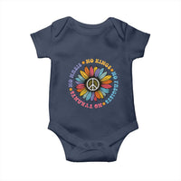 No Kings No Fascists No Tyrants No Nazis Baby Onesie Peace Floral Sunflower - Wonder Print Shop