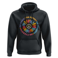 No Kings No Fascists No Tyrants No Nazis Hoodie Peace Floral Sunflower - Wonder Print Shop