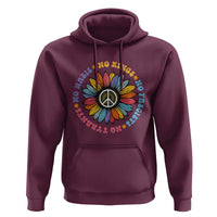 No Kings No Fascists No Tyrants No Nazis Hoodie Peace Floral Sunflower - Wonder Print Shop