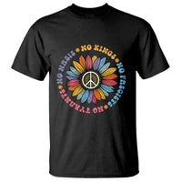 No Kings No Fascists No Tyrants No Nazis T Shirt Peace Floral Sunflower - Wonder Print Shop