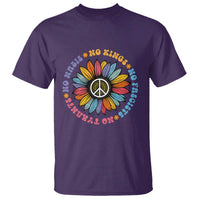 No Kings No Fascists No Tyrants No Nazis T Shirt Peace Floral Sunflower - Wonder Print Shop