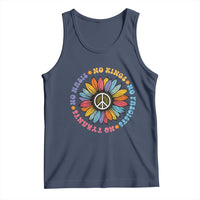 No Kings No Fascists No Tyrants No Nazis Tank Top Peace Floral Sunflower - Wonder Print Shop