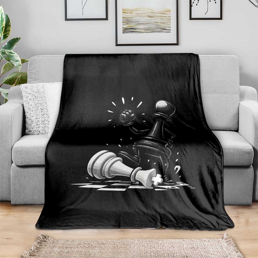 No Kings Throw Blanket America Protest Chess Rejecting Kings - Wonder Print Shop