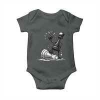No Kings Baby Onesie America Protest Chess Rejecting Kings - Wonder Print Shop