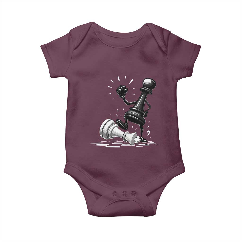 No Kings Baby Onesie America Protest Chess Rejecting Kings - Wonder Print Shop