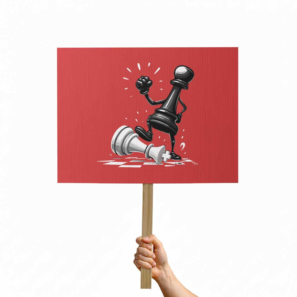 No Kings Protest Sign America Protest Chess Rejecting Kings - Wonder Print Shop