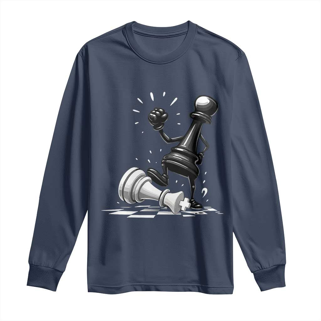 No Kings Long Sleeve Shirt America Protest Chess Rejecting Kings - Wonder Print Shop