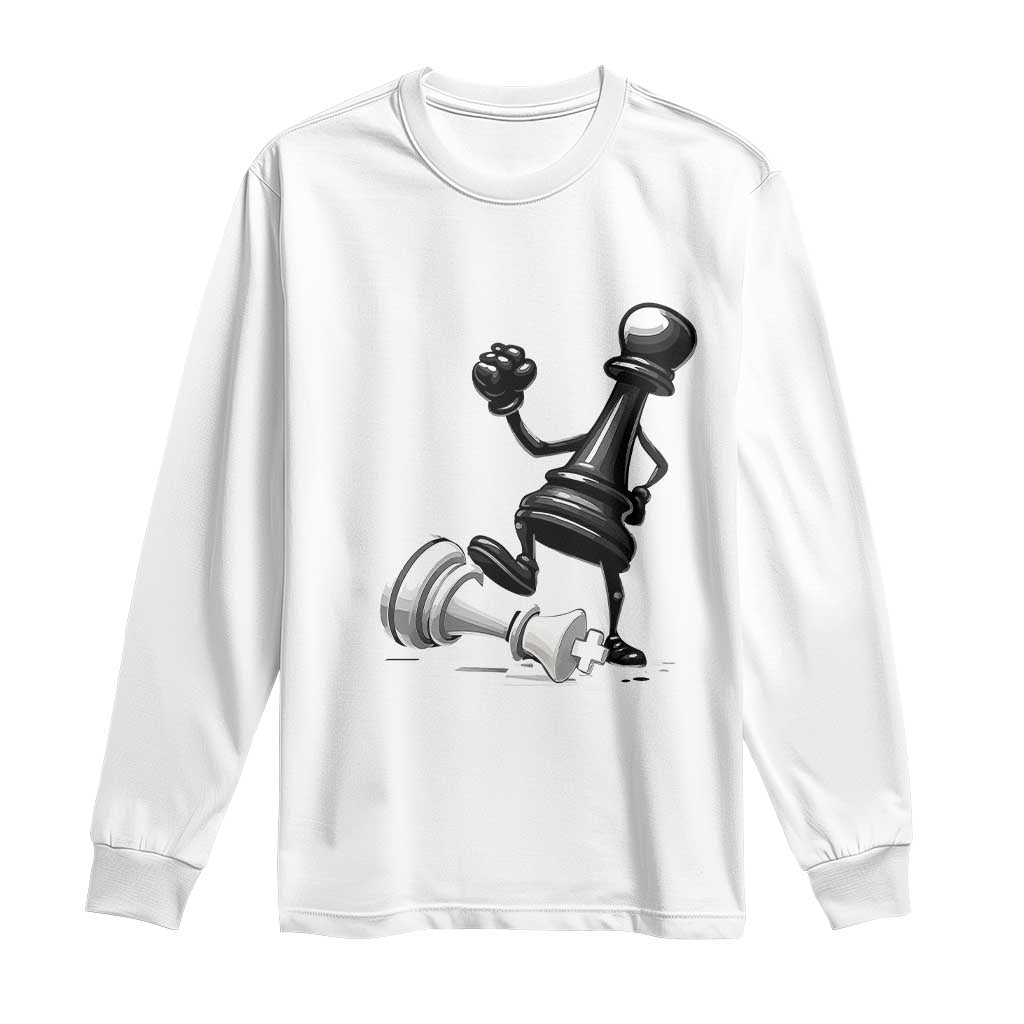 No Kings Long Sleeve Shirt America Protest Chess Rejecting Kings - Wonder Print Shop