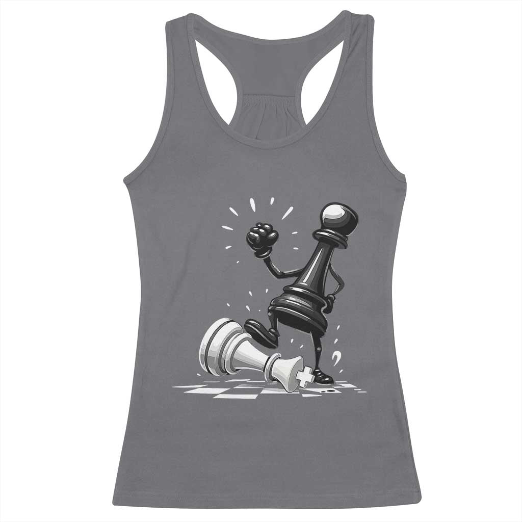 No Kings Racerback Tank Top America Protest Chess Rejecting Kings - Wonder Print Shop