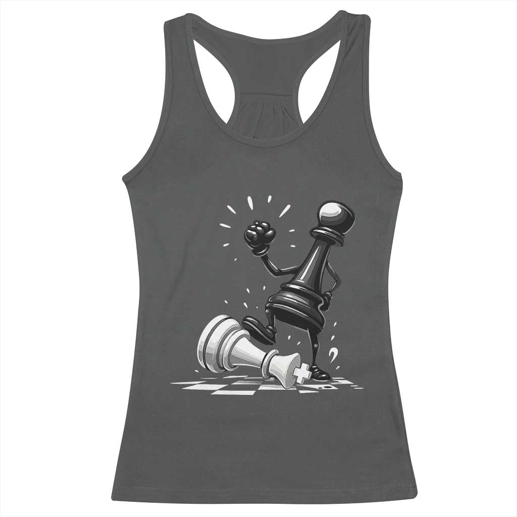 No Kings Racerback Tank Top America Protest Chess Rejecting Kings - Wonder Print Shop