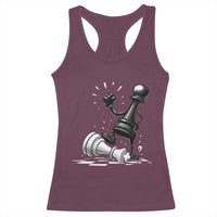 No Kings Racerback Tank Top America Protest Chess Rejecting Kings - Wonder Print Shop