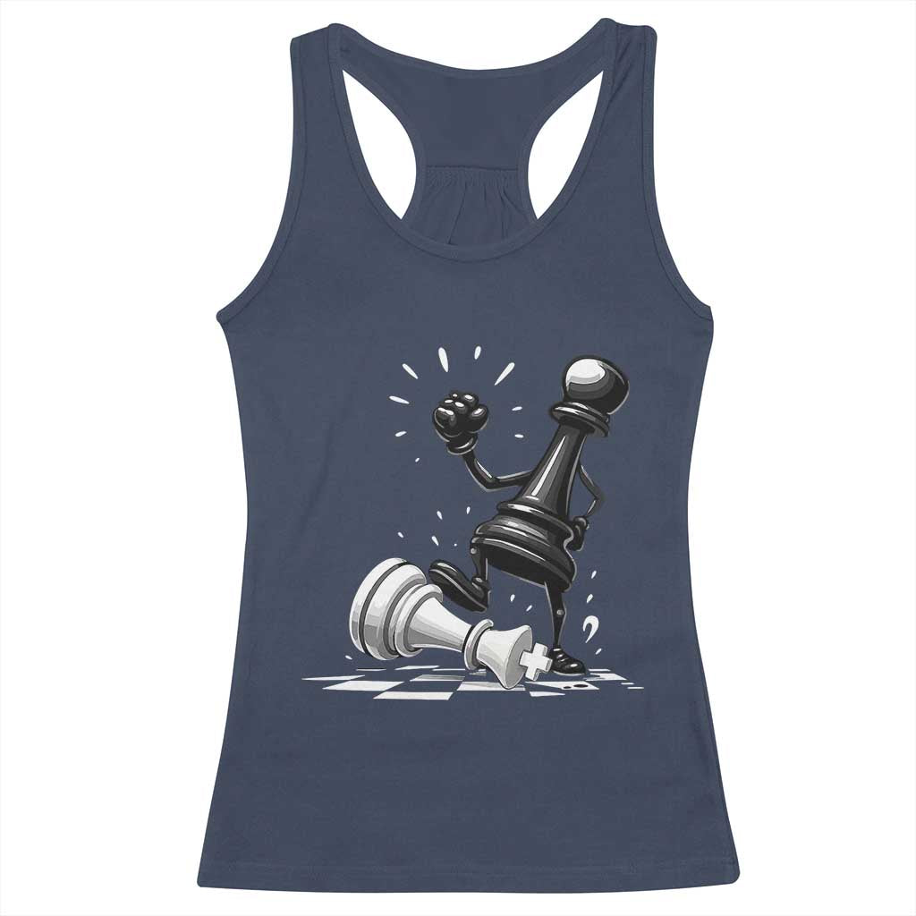 No Kings Racerback Tank Top America Protest Chess Rejecting Kings - Wonder Print Shop