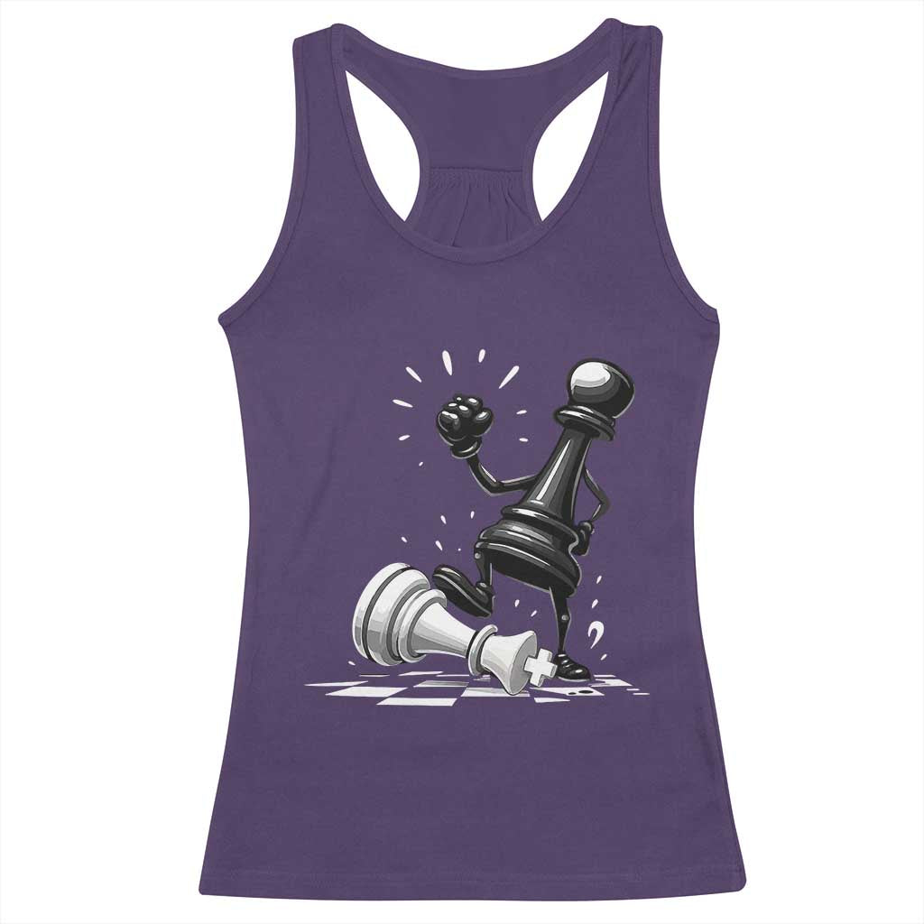 No Kings Racerback Tank Top America Protest Chess Rejecting Kings - Wonder Print Shop