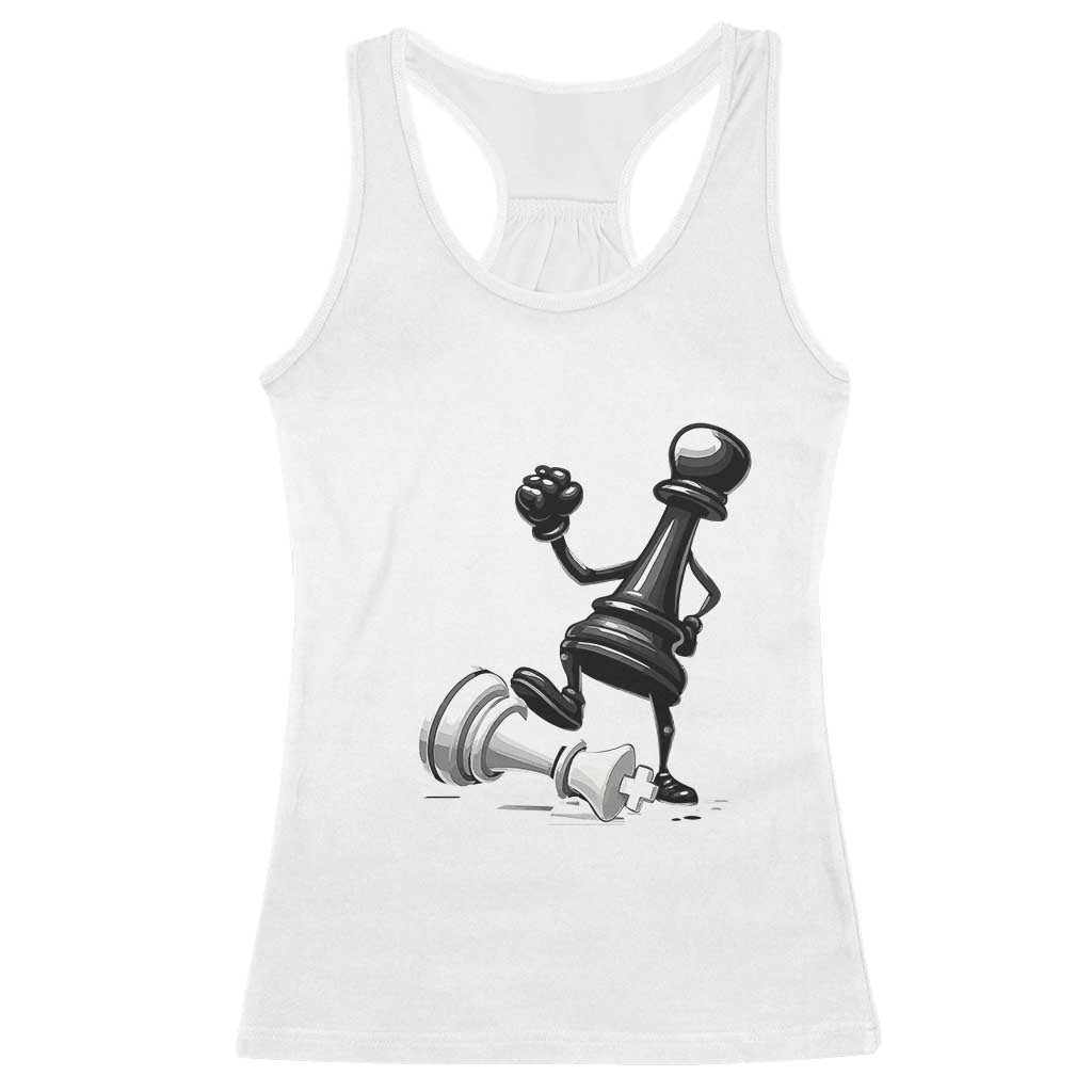 No Kings Racerback Tank Top America Protest Chess Rejecting Kings - Wonder Print Shop